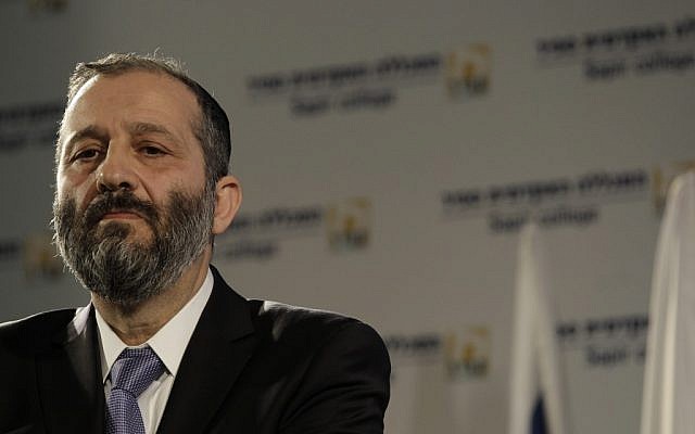 Aryeh Deri, December 2012. Is Shas being left out in the cold for the next coalition? (photo credit: Tsafrir Abayov/Flash90)