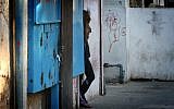 Illustrative: A prostitute on a street in south Tel Aviv on January 1, 2013. (Flash90)