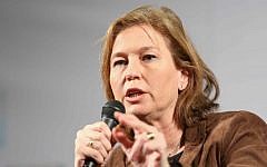 Tzipi Livni, the leader of the Hatnua party (photo credit: Flash90)