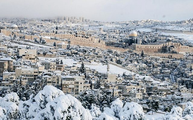 Jerusalem looking more like Oslo. (photo credit: Uri Lenz/Flash90)