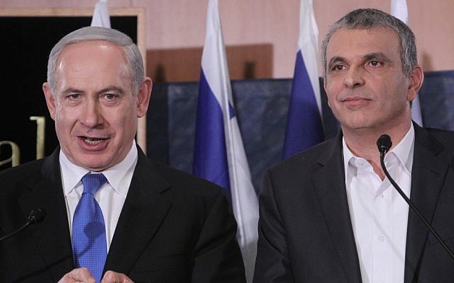 Prime Minister Benjamin Netanyahu at a press conference with Moshe Kahlon in January 2013 (photo credit: Miriam Alster/Flash90) Prime Minister Benjamin Netanyahu at a press conference with Moshe Kahlon in January 2013 (photo credit: Miriam Alster/Flash90)