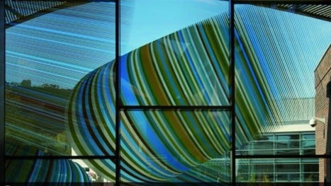 Exterior of the Forum Arts Center on the Streatham Campus of Exeter University in Britain (Photo credit: Courtesy Dip-Tech)