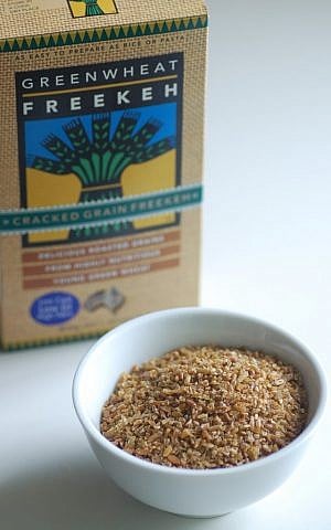 A box and bowl of freekeh, a grain made from roasted green wheat that is very popular right now (photo credit: jules/CCA 2.0))