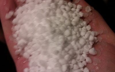 A handful of graupel (Courtesy Wiki Commons) A handful of graupel (Courtesy Wiki Commons)