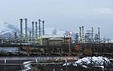 Iran's heavy water nuclear facilities near the central city of Arak, 150 miles (240 kilometers) southwest of Tehran (photo credit: AP/ISNA/Hamid Foroutan/File)