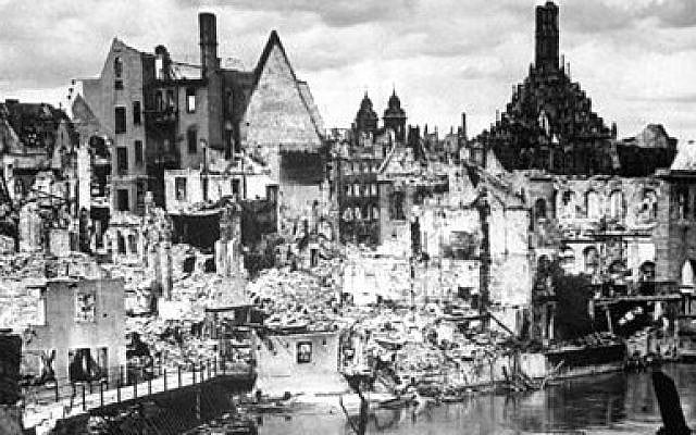 Nuremberg in ruins (photo credit: Wikimedia Commons) Nuremberg in ruins (photo credit: Wikimedia Commons)
