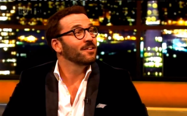 Jeremy Piven on The Jonathan Ross Show on Saturday (photo credit: screenshot from YouTube)