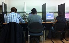 Pollsters at  work (photo credit: Stephan Miller/TRI-Strategic Research)