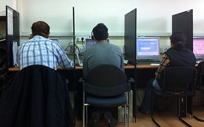 Pollsters at  work (photo credit: Stephan Miller/TRI-Strategic Research)