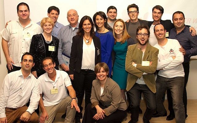 Members of TheHive's latest group of entrepreneurs (photo credit: Courtesy)