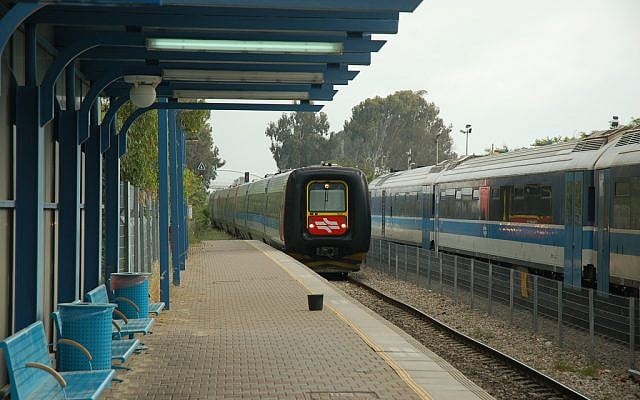 An Israeli train station in winter (illustrative photo credit: david55king/Flickr)