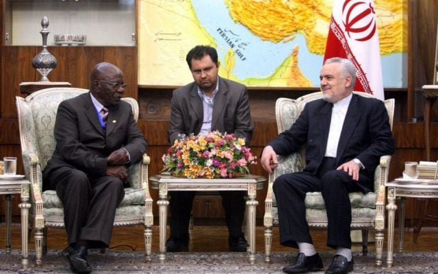A meeting between former Iranian Vice President Mohammed Reza Rahimi and a minister from Zimbabwe, June 25, 2011 (photo credit: Iranian presidential website) A meeting between former Iranian Vice President Mohammed Reza Rahimi and a minister from Zimbabwe, June 25, 2011 (photo credit: Iranian presidential website)
