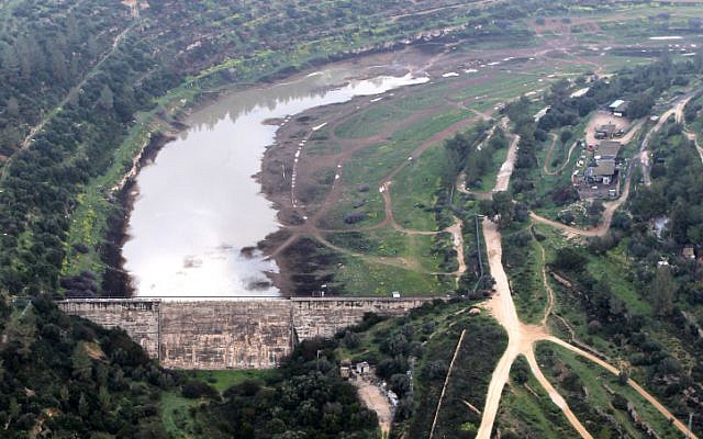 Bird's eye view of Beit Zayit Dam, on the outskirts of Jerusalem, last year. (photo credit: Nati Shohat/Flash90) Bird's eye view of Beit Zayit Dam, on the outskirts of Jerusalem, last year. (photo credit: Nati Shohat/Flash90)