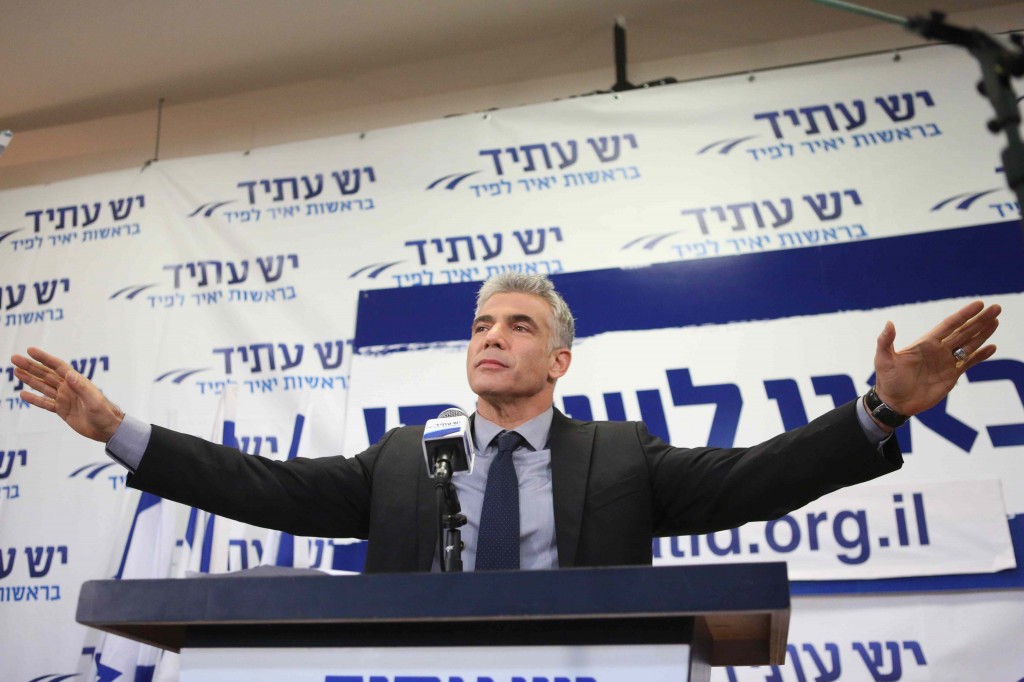Yair Lapid delivered a sobering message to his supporters last night after receiving 19 seats in Knesset (Photo credit: Flash 90)