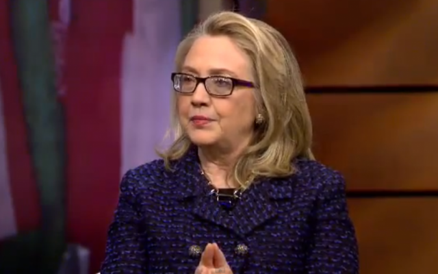 Secretary of State Hillary Clinton speaking to students in Global Town Hall interview in 2013. (screenshot: YouTube, via US Department of State) Secretary of State Hillary Clinton speaking to students in Global Town Hall interview in 2013. (screenshot: YouTube, via US Department of State)