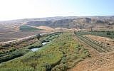 A view of the Jordan River, Naharayim, Isle of Peace (Shmuel Bar-Am)