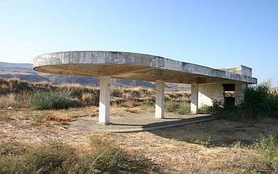 Old train station, Naharayim, Isle of Peace (photo credit: Shmuel Bar-Am)