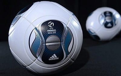 The ball to be used during the European Under-21 Championship, to be played in Israel in June of 2013. (photo credit: UEFA)