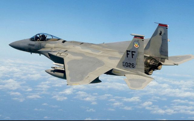 Illustrative photo of an American F-15 fighter jet (photo credit: US Air Force/Wikimedia Commons) Illustrative photo of an American F-15 fighter jet (photo credit: US Air Force/Wikimedia Commons)