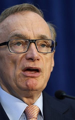 Australian Foreign Minister Bob Carr speaks during a news conference at the annual Australia-United States Ministerial Consultations, Wednesday, Nov. 14, 2012, in Perth, Australia. (photo credit: AP/Matt Rourke)