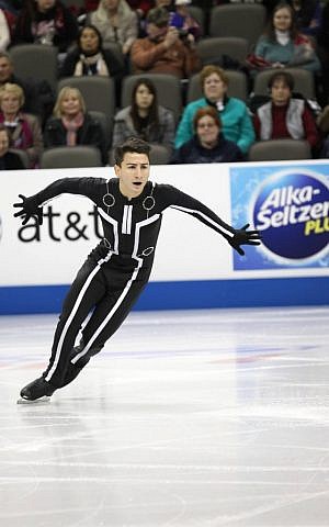 "I’ve wanted to visit Israel for a while now . . . I’m also hoping one day my sister and I can perform there together," Aaron says. (Courtesy of USFSA via JTA) "I’ve wanted to visit Israel for a while now . . . I’m also hoping one day my sister and I can perform there together," Aaron says. (Courtesy of USFSA via JTA)