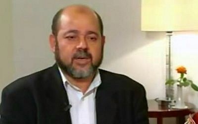 Hamas official Moussa Abu-Marzouq (photo credit: Youtube image grab)