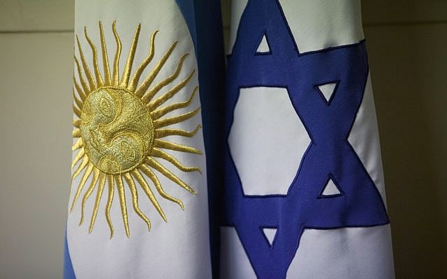 An Argentine and Israeli flag stand side by side at the office of Guillermo Borger, president of the Jewish community center AMIA, Argentina. (AP Photo/Victor R. Caivano) An Argentine and Israeli flag stand side by side at the office of Guillermo Borger, president of the Jewish community center AMIA, Argentina. (AP Photo/Victor R. Caivano)