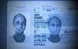 Ben Zygier's Australian passport (Screenshot Channel 10)