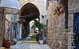 An alleyway in Jaffa's old city (Michal Shmulovich/Times of Israel)