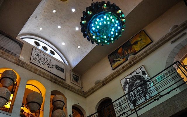 The interior of the Ilana Goor Museum (photo credit: Michal Shmulovich/Times of Israel)