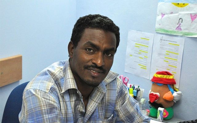 Nasser, one of the four part-time nurses hired by MigrantHealth:IL to help facilitate medical translation and outreach for migrant patients at the Tel Aviv Refugee Clinic (photo credit: Michal Shmulovich/Times of Israel)
