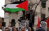 Demonstrators in Dublin protest Israeli military operations in Gaza in early 2009. (CC BY/albertw via Flickr.com)