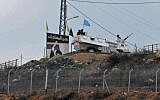 A UNIFIL patrol near the Israeli-Lebanese border. (Hamad Almakt/Flash90)