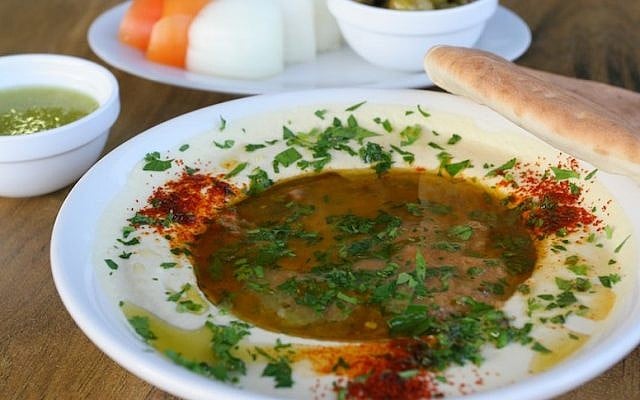 Illustrative photo of a plate of hummus (Chen Leopold/Flash90)