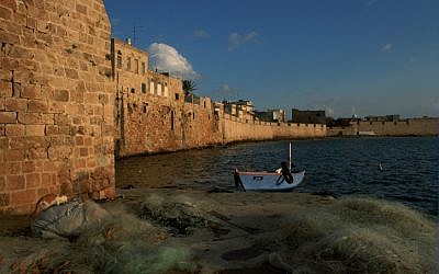 View of the port in Acre, northern Israel, (Doron Horowitz/Flash90)
