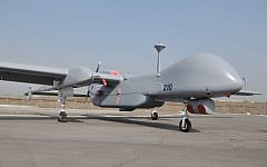 Illustrative photo of an Israeli Etan drone. (Yossi Zeliger/Flash90)