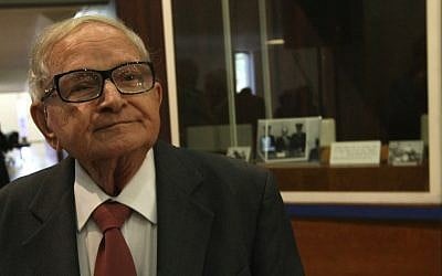 Rafi Eitan, a former senior Shin Bet and Mossad officer, ran Pollard (photo credit: Kobi Gideon/Flash90)