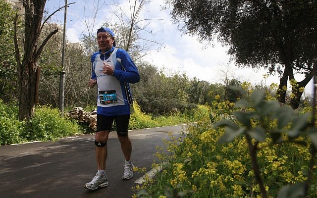 One of the running paths added to make life easier for Jerusalem runners (photo credit: Uri Lenz/Flash 90) One of the running paths added to make life easier for Jerusalem runners (photo credit: Uri Lenz/Flash 90)
