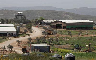 Illustrative photo of a farm in the West Bank. (photo credit: Nati Shohat/Flash90)