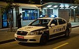 Illustrative photo of an Israel Police car in Jerusalem, June 2012 (Uri Lenz/Flash90)