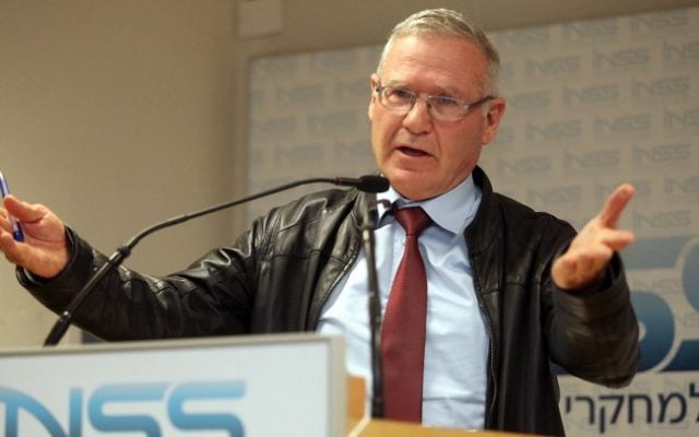 Amos Yadlin, former director of military intelligence, January 2012. (Gideon Markowicz/Flash90)