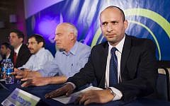 Leader of the Jewish Home party Naftali Bennett seen at a party conference in Jerusalem. February 20, 2013. (photo credit: Yonatan Sindel/Flash90)