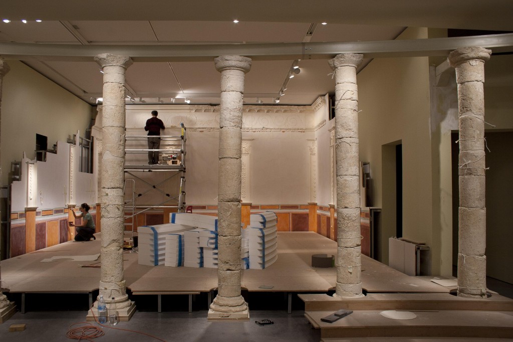 An overall look at the nearly completed VIP room (photo credit: Elie Posner)