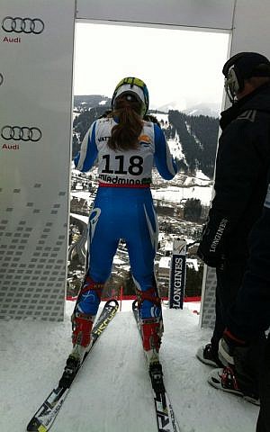 Getting ready to head down the hill (Courtesy Yom Hirshfeld)
