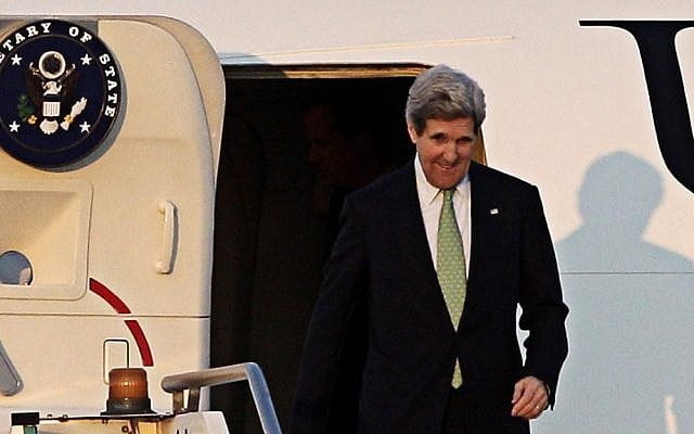 US Secretary of State John Kerry arrives in Rome, Wednesday, February 27, 2013, ahead of an international conference on Syria in Rome Thursday. (photo credit: AP/Riccardo De Luca) US Secretary of State John Kerry arrives in Rome, Wednesday, February 27, 2013, ahead of an international conference on Syria in Rome Thursday. (photo credit: AP/Riccardo De Luca)