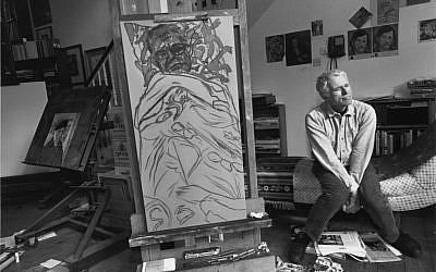 Kitaj lived in London for more than three decades, but left in anger after critics trashed a 1994 show at the Tate. (Photo credit: Lee Friedlander, courtesy of Frankel Gallery, San Francisco)