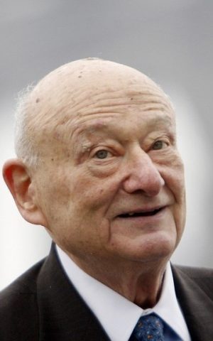 Former New York City mayor Ed Koch, seen here in March, 2010 (photo credit: AP/Seth Wenig/File)