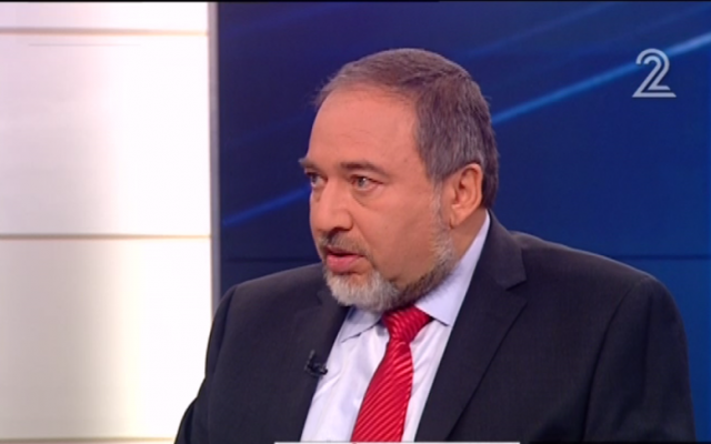 Yisrael Beytenu leader Avigdor Liberman speaks with Channel 2 on Saturday, February 9. (photo credit: image capture from Channel 2) Yisrael Beytenu leader Avigdor Liberman speaks with Channel 2 on Saturday, February 9. (photo credit: image capture from Channel 2)
