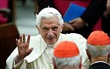Pope Benedict XVI (photo credit: AP/Isabella Bonotto, file)