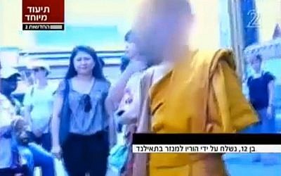 A screenshot of a video of the boy in Thailand. (Screenshot Channel 2 via YouTube)